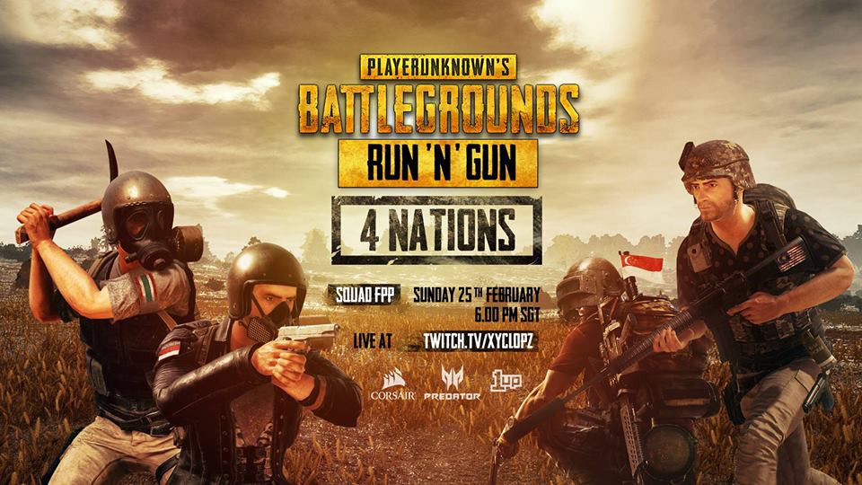 PUBG Run n’ Gun: 4 Nations - Giải đấu PUBG 