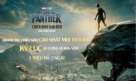 Black Panther tại Việt Nam thu về 20 tỷ chỉ sau 2 ngày chiếu sớm
