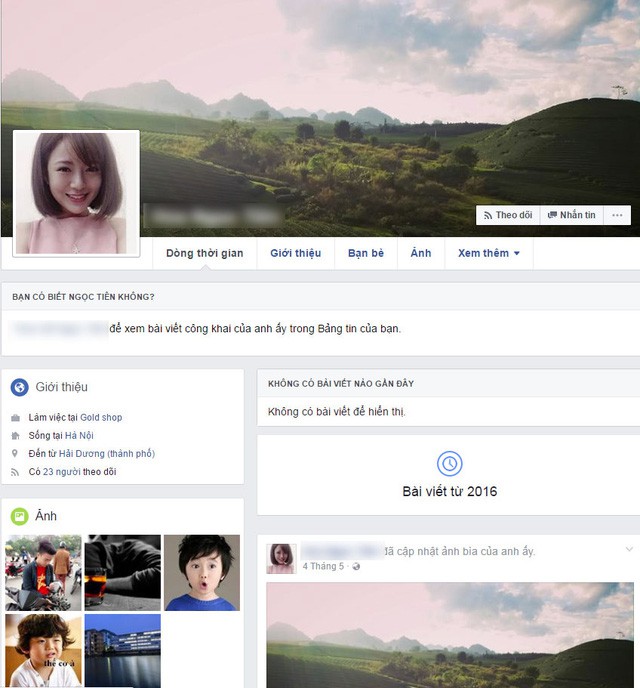 Lấy avatar người nổi tiếng, ảnh đăng chỉ lèo tèo vài cái, không update thông tin hay status nào: Đích thị facebook giả!