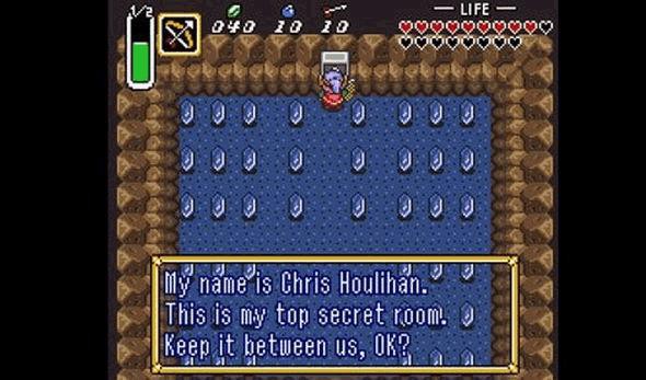  Căn phòng bí mật của Chris Houlihan trong tựa game Zelda huyền thoại đầu tiên của Nintendo 