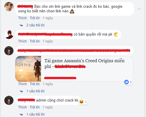 Assassin's Creed: Origins đã bị crack, game thủ Việt thi nhau khoe “chiến tích” tải game 