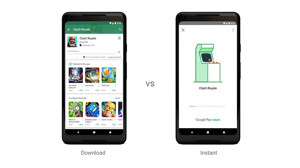 Với Google Play Instant, bạn có thể dễ dàng chơi game Android mà không cần cài đặt