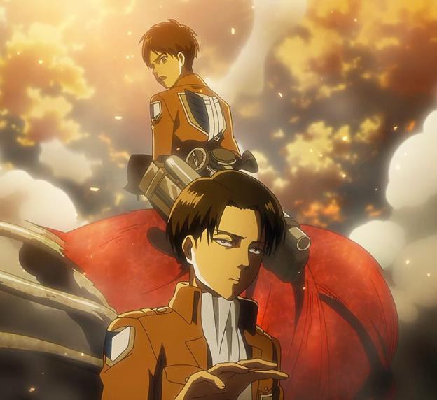 Eren cũng đã nhiều lần để ý Levi trong Anime, nếu Levi là nữ thì liệu Eren có “phải lòng” giống như Annie?