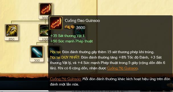  Cuồng Đao Guinsoo Cũ. 