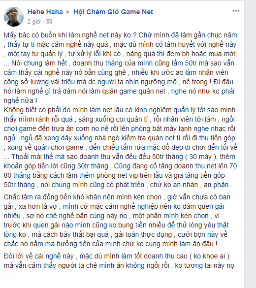 Sốc với chủ quán net kiếm 50 triệu một tháng vẫn cảm thấy 'bần cùng'