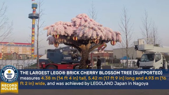 Legoland Nhật Bản kỉ niệm 1 năm khánh thành bằng cây anh đào LEGO lớn nhất thế giớ - Ảnh 2.