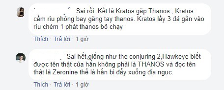  Thậm chí, có fan còn gọi hồn cả chiến thần Kratos vào choảng nhau với Thanos nữa cơ. 