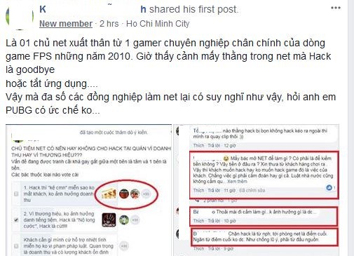 Chủ quán net Việt dung túng cho hack PUBG, game thủ tức điên...