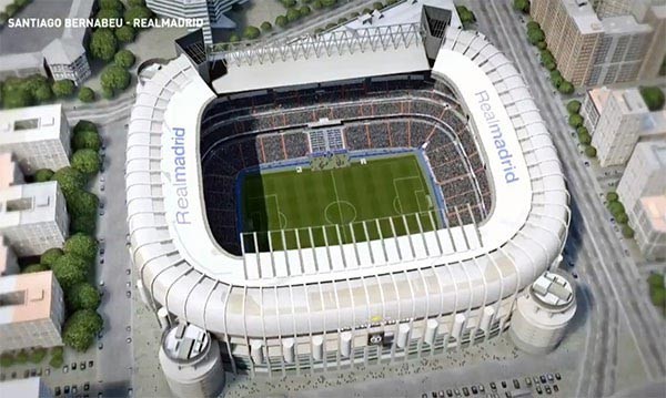 Sân nhà Real Madrid được tái hiện trong FO4 vô cùng bắt mắt