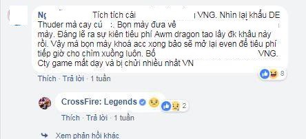  NPH VNG và CrossFire Legends bị game thủ chửi tung nóc vì sự cố này. 