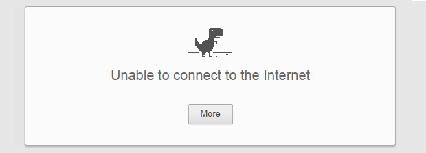  Hình ảnh quen thuộc của chú khủng long T-rex đáng yêu luôn xuất hiện trên Chrome mỗi khi mất kết nối 
