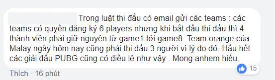 Đại diện BTC giải đấu cũng đã lên tiếng giải thích về luật chơi