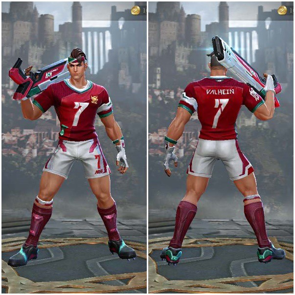  Valhein được game thủ gọi vui là Ronaldo hoặc... VH7 trong lớp skin mới. 