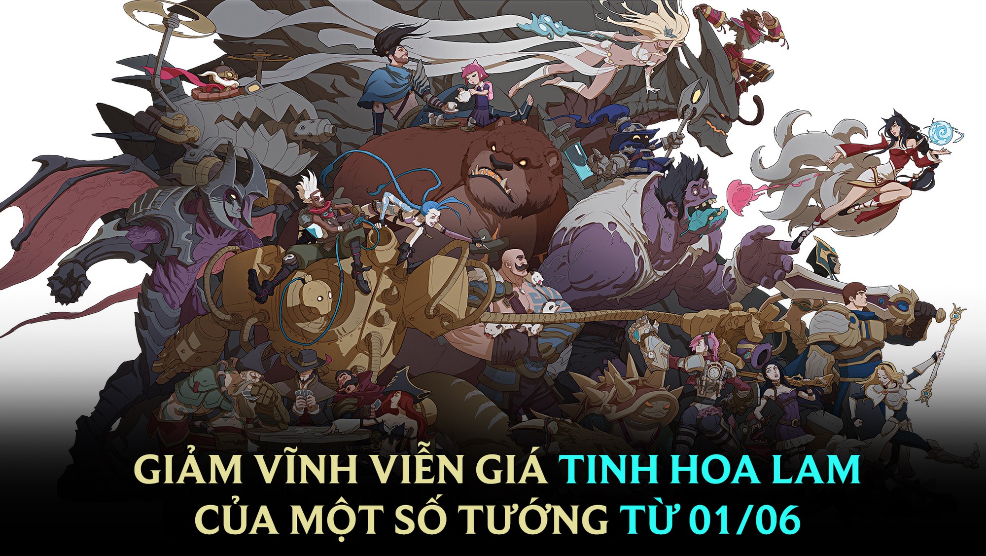 Tinh Hoa Lam quá khó kiếm, Riot bất ngờ giảm giá Vĩnh Viễn một loạt tướng đắt tiền trong LMHT