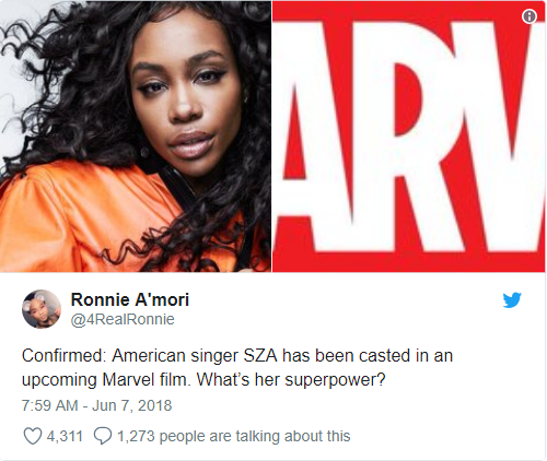  Nữ ca sĩ SZA đã được chọn cho dự án sắp tới của Marvel. Vậy siêu sức mạnh của cô ấy là gì? 