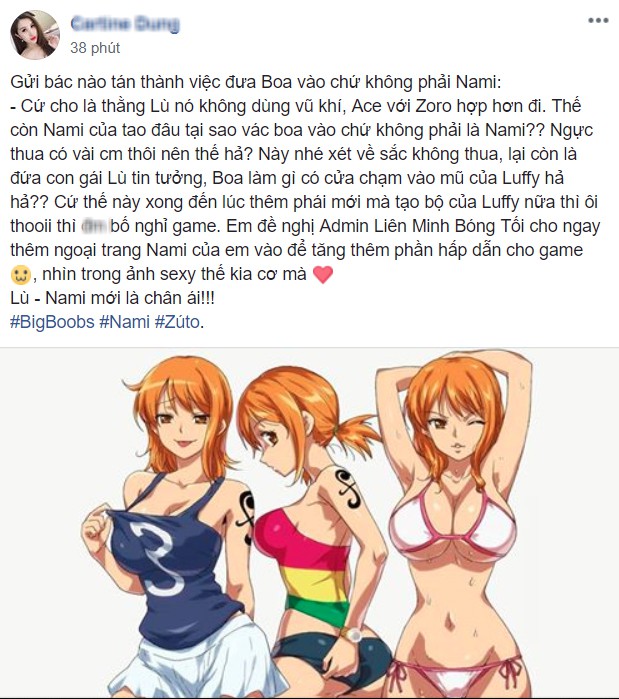 Cộng đồng One Piece dậy sóng vì tựa game đưa Boa xôi thịt vào còn Nami thì lại 