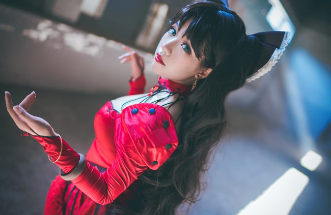 Cosplay thiếu nữ Rin Tohsaka tuyệt đẹp trong Fate/Grand Order