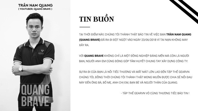 Nhìn lại sự nghiệp và thành tích của Quang Brave, Youtuber nổi tiếng vừa qua đời ở tuổi 21