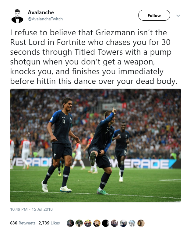 Ghi bàn trong trận chung kết World Cup, Griezzman lại tiếp tục ăn mừng theo kiểu Fortnite - Ảnh 3.
