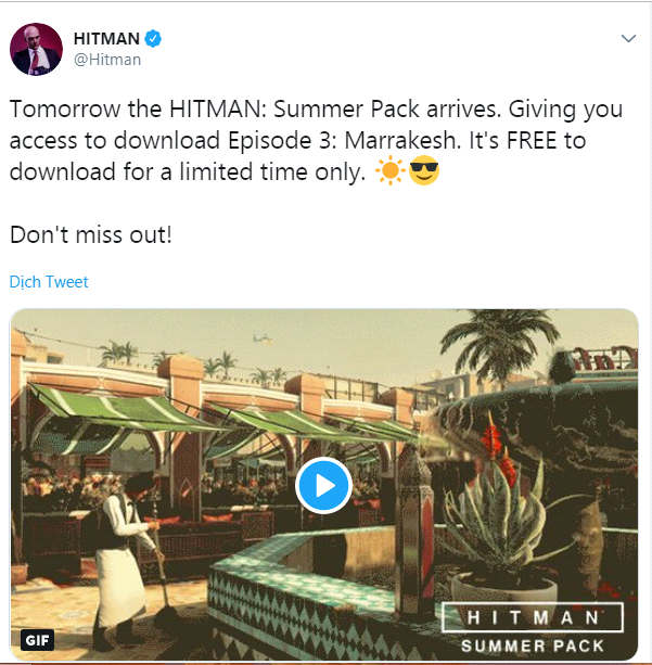 Hitman - Summer Pack, bom tấn AAA mùa hè 2018 sắp được phát tặng miễn phí - Ảnh 1.
