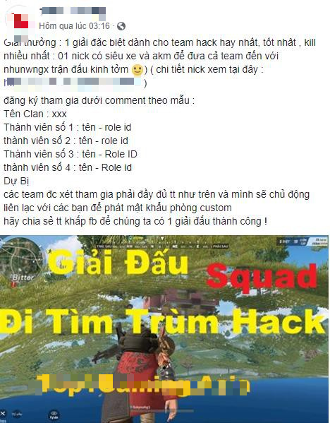 Thanh niên max rảnh, tự tổ chức giải đấu dành riêng cho hack trong game - Ảnh 2.