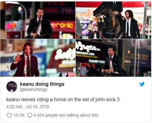 Chán đi ô tô, John Wick chuyển sang cưỡi ngựa trong ảnh hậu trường - Ảnh 2.