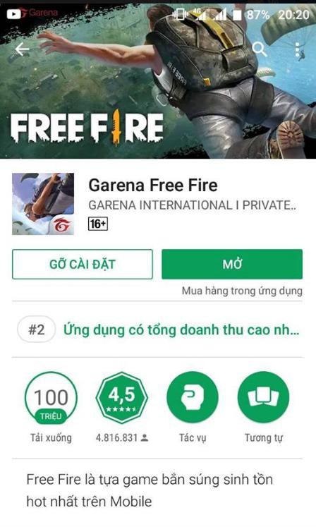 Free Fire đạt 100 triệu lượt tải trên Google Play, gấp đôi PUBG Mobile - Ảnh 1.