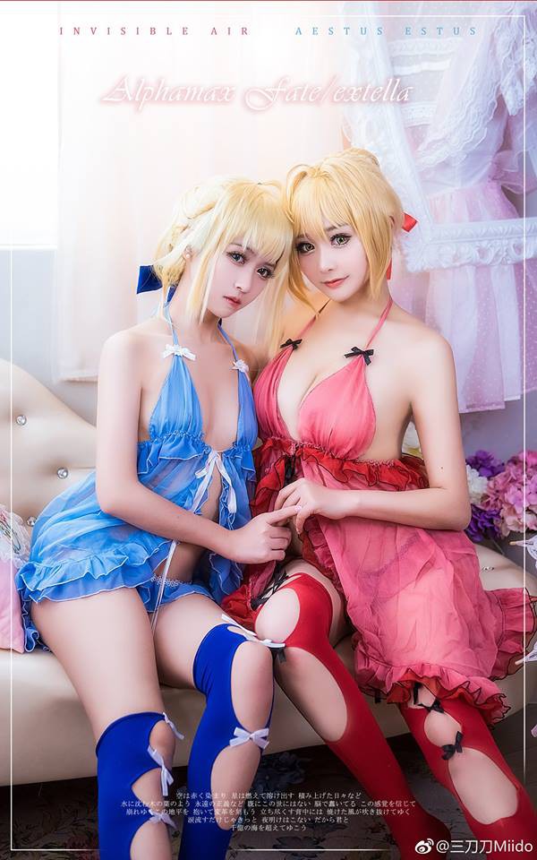 Bỏng mắt với cosplay Saber and Nero trong Fate/Grand Order