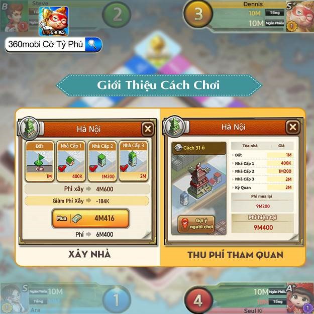 360mobi Cờ Tỷ Phú chính thức ra mắt ngày 29/8, tặng game thủ nhiều quà tặng hấp dẫn - Ảnh 3.