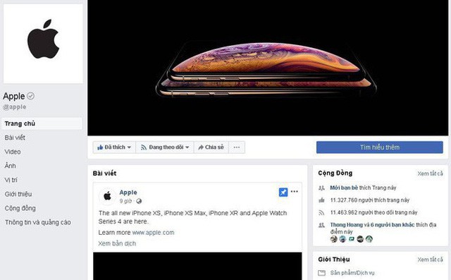 Lập fanpage từ năm 2013, đến bây giờ Apple mới đăng được một bài viết trên Facebook - Ảnh 1.