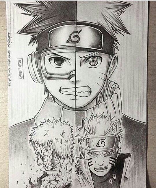 Điểm qua những cặp đôi kinh điển không thể không biết của series Naruto qua loạt tranh chì tuyệt đẹp - Ảnh 3.