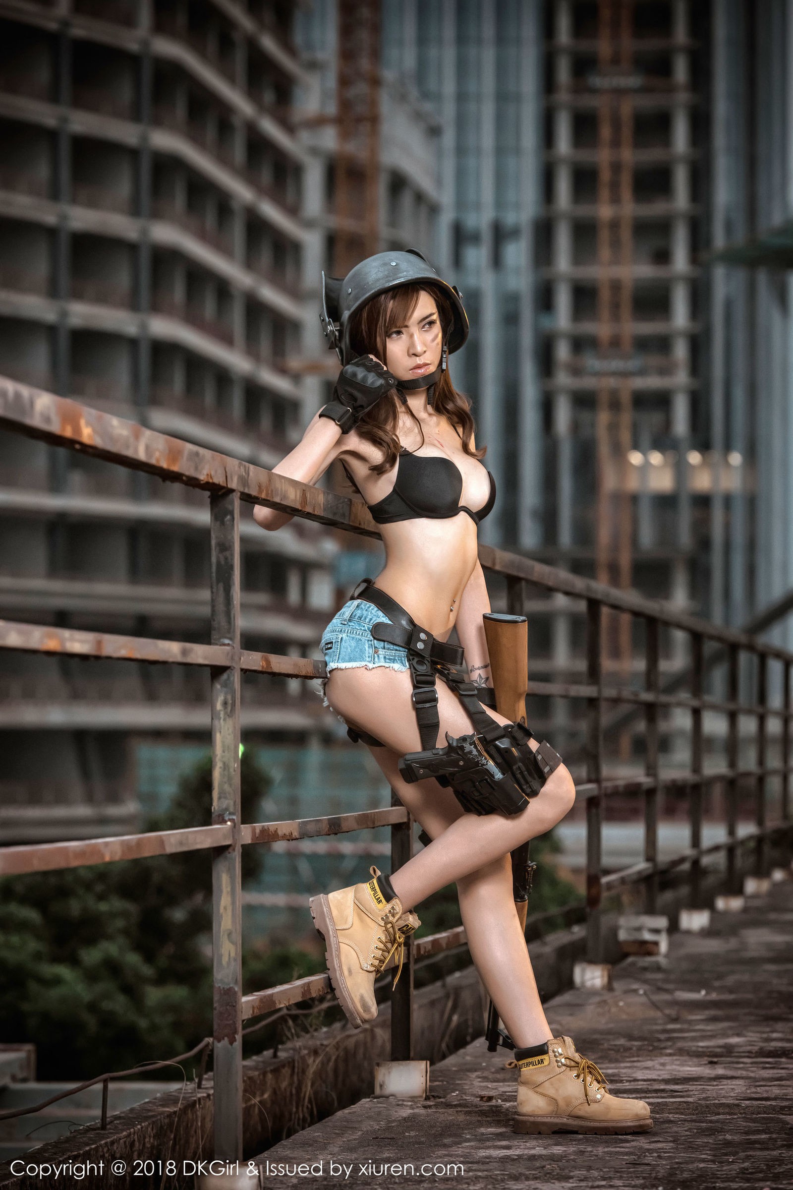 Sexy Female Character Cosplay In PUBG