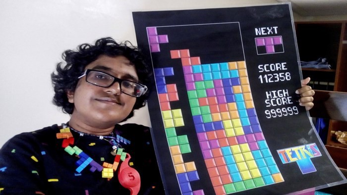  Noorul Mahjabeen Hassan, người tự gọi mình là Phu nhân của Tetris. 