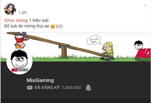 Kênh Youtube của Mixi Gaming đạt 1.000.000 sub - cộng đồng fan dậy sóng đòi bỏ theo dõi để ăn mừng - Ảnh 2.