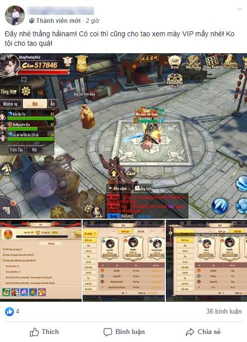Giã sấp mặt cả “đại gia”, game thủ Vip 0 leo Top cực nhanh bị nghi ngờ thực lực và cái kết - Ảnh 3. Giã sấp mặt cả “đại gia”, game thủ Vip 0 leo Top cực nhanh bị nghi ngờ thực lực và cái kết - Ảnh 3.