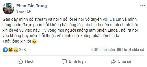 LMHT: Chưa kịp xóa kênh, Thầy Ba lại dính vạ miệng với thánh chửi Lin Da, phải công khai xin lỗi - Ảnh 5.