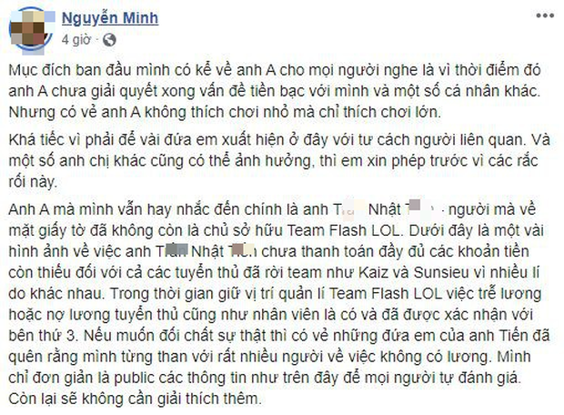 LMHT: Quản lý cũ của SGD bị tố nợ lương nhân viên, tuyển thủ rời đội cũng chưa nhận được tiền - Ảnh 1.