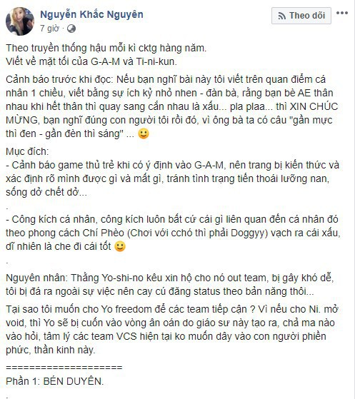 Drama GAM - Yoshino: Phong cách ăn vạ của kẻ không có gì - Ảnh 1.