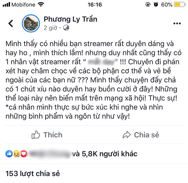 Ca sĩ Phương Ly bóng gió về streamer chuyên châm chọc bề ngoài phụ nữ, đã loại trừ thầy giáo Ba và Cris Devil Gamer - Ảnh 1.