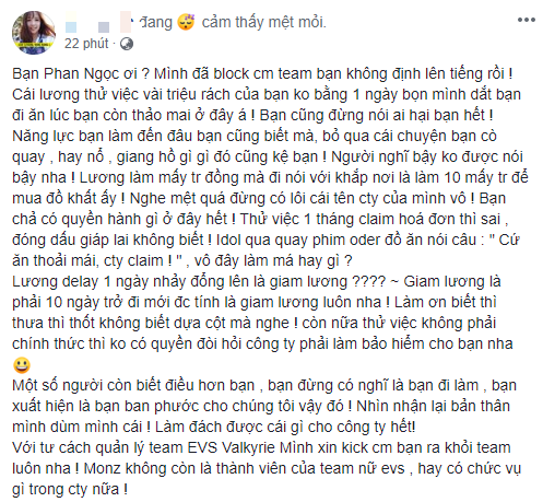 Cựu tuyển thủ Beyond - Giám đốc EVOS Esports bị tố giữ lương, ăn chặn tiền hợp đồng của nhân viên? - Ảnh 4.