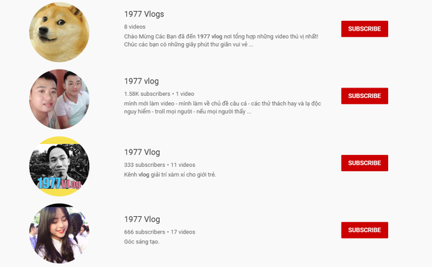 Nổi lên quá nhanh, 1977 Vlog bị bú fame mãnh liệt trên Youtube, xuất hiện cả những 1997, 1777 Vlog - Ảnh 3.