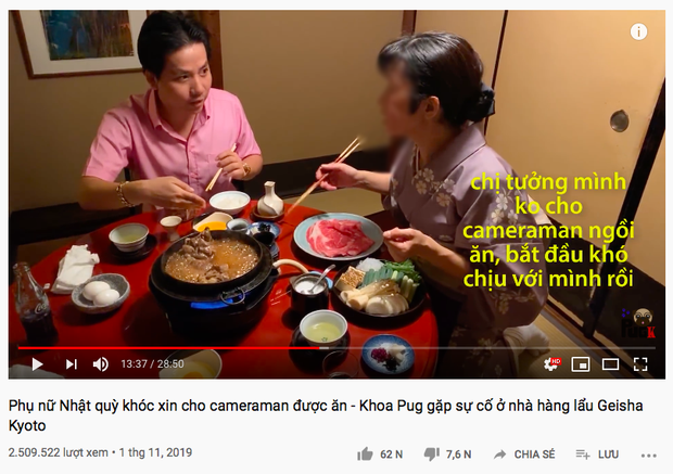 Cuối cùng Khoa Pug cũng lên tiếng giải thích cho loạt vlog “gây biến” ở Nhật: Kênh tôi làm không phải Khen Vlog, đã review là có khen có chê, có góc sáng góc khuất - Ảnh 2.