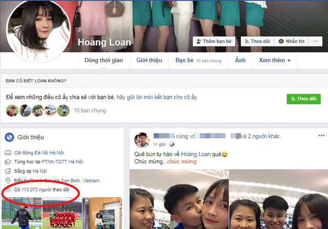 Xinh đẹp như hot girl, hoa khôi bóng đá nữ Việt Nam bất ngờ sở hữu tới hơn 100.000 follow trên Facebook sau một đêm - Ảnh 2.