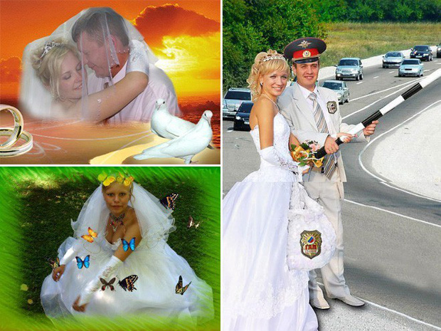Cười sái quai hàm với loạt ảnh cưới photoshop của người Nga, càng xem chỉ càng thấy thương khổ chủ - Ảnh 5.