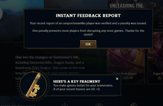 LMHT: Game thủ gợi ý Riot Games nên tặng quà cho những người tố cáo thành công hành vi tiêu cực - Ảnh 1. LMHT: Game thủ gợi ý Riot Games nên tặng quà cho những người tố cáo thành công hành vi tiêu cực - Ảnh 1.