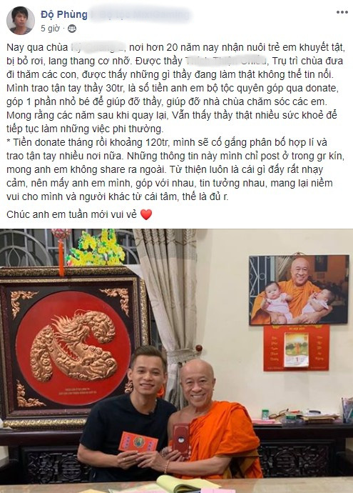 Có tâm như Độ Mixi, dành toàn bộ 120 triệu tiền donate mang đi quyên góp, giúp đỡ trẻ em nghèo, cơ nhỡ - Ảnh 2.