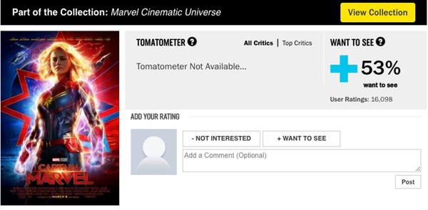 Captain Marvel bị ném đá tơi tả trên Rotten Tomatoes, buộc trang phải đóng cửa chức năng phê bình sớm - Ảnh 4.