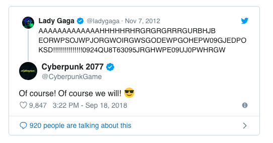 Còn lâu mới ra mắt, Cyberpunk 2077 đã lộ tin chơi lớn mời Lady Gaga tham gia vào game - Ảnh 2.