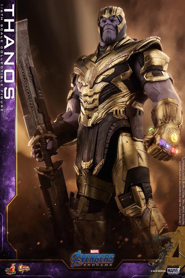 Avengers: Endgame- Cận cảnh thiết kế của Thanos, một tay đeo găng Vô Cực, một tay cầm kiếm - Ảnh 6.