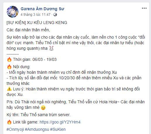 Garena làm thơ, trấn an game thủ Âm Dương Sư VN trước nỗi lo đóng cửa - Ảnh 2.